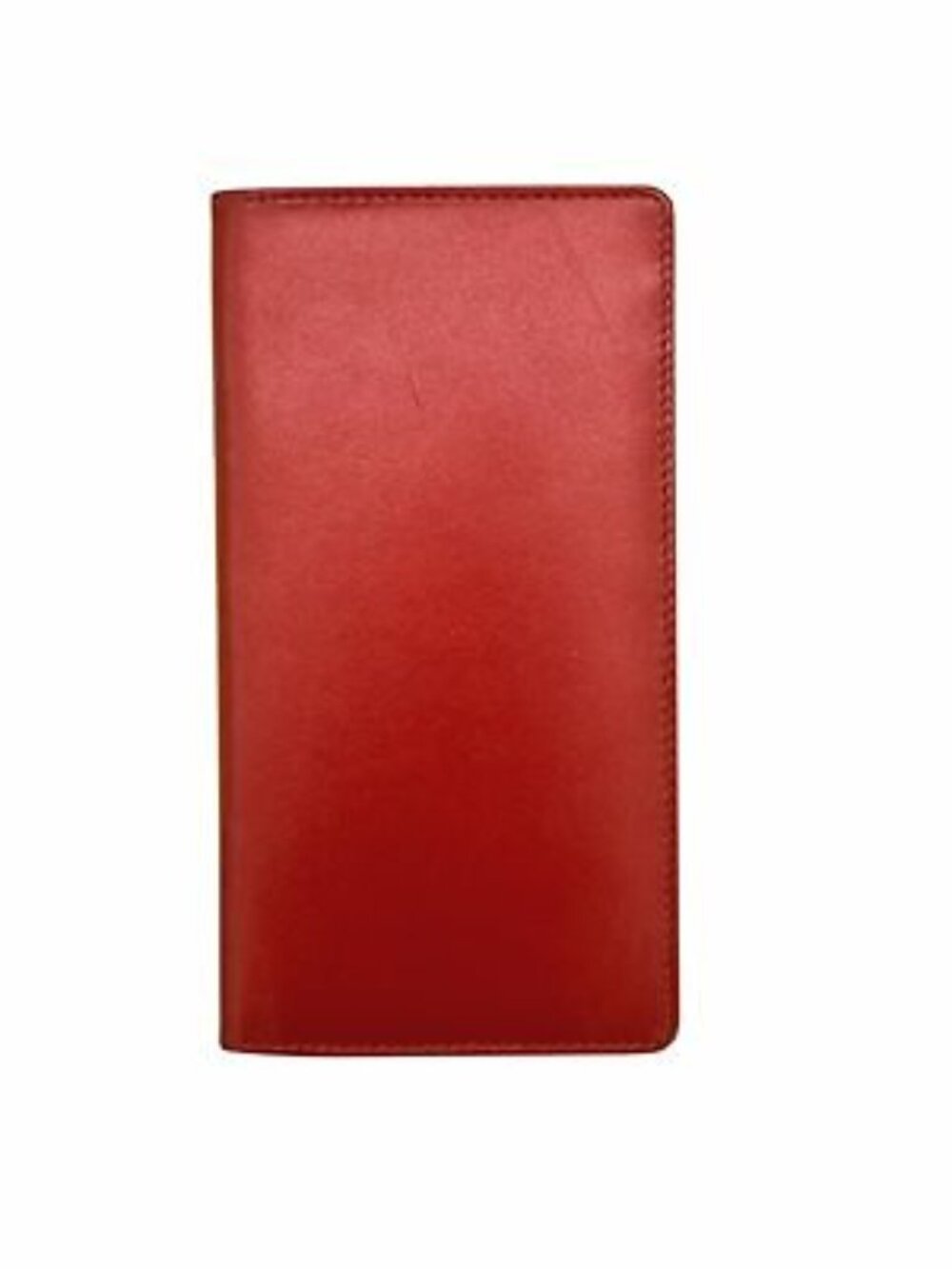 DJNY RFID-Blocking Checkbook Cover - Red/Toffee